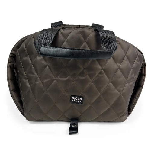 Сумка автогамак для собак шоколадного цвета S-67