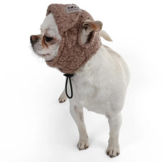 Шапка для собак Авіатор тедді какао S-76