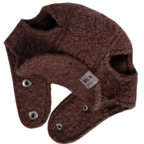 Шапка для собак Авіатор тедді шоколадного кольору S-83