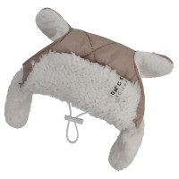 Шапка з вушками для собак бежева S-94