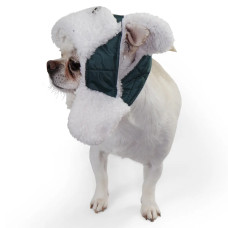 Шапка з вушками для собак смарагд S-96