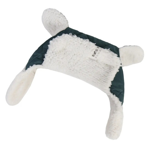 Шапка з вушками для собак смарагд S-96