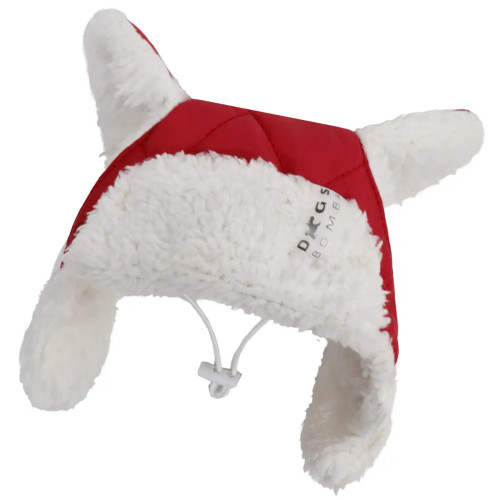 Шапка для собак с ушками красная S-97