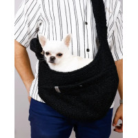 Слинг-переноска для собак Teddy S-80, чёрный