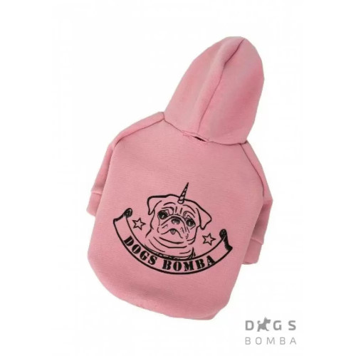 Толстовка для собак з прінтом Єдиноріг рожевого кольору Y-176