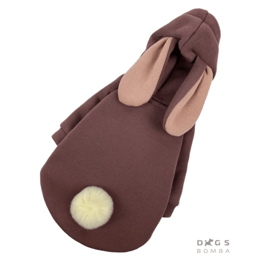 Толстовка для собак "Зайчик" коричневого кольору Y-201