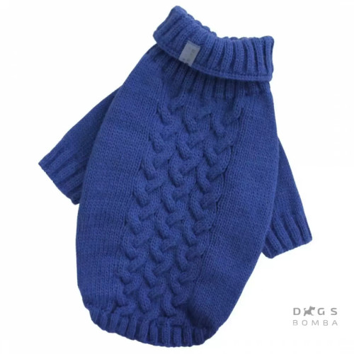 Вязаный свитер для собак Dogs Bomba Y-230 Синий Унисекс