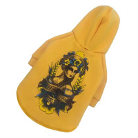 Толстовка для собак с принтом Украина горчичного цвета Y-260