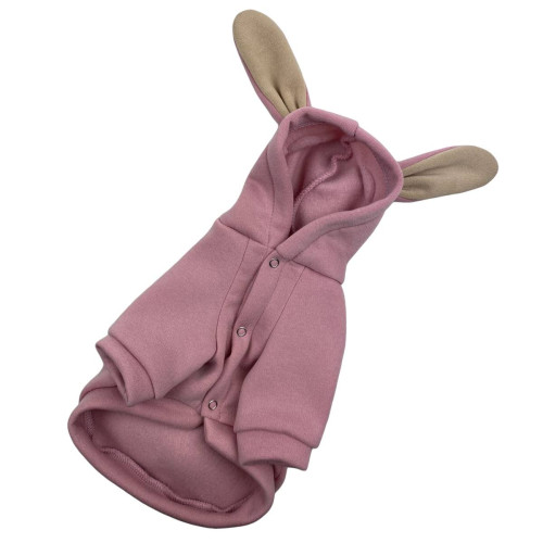 Толстовка для собак Dogs Bomba Y-267 пудра з вушками