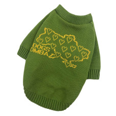 Свитер для собак вязаный Украина оливково-желтый Y-276