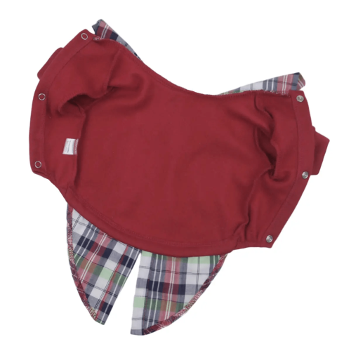 Толстовка з сорочкою для собак червоного кольору Y-296