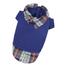 Толстовка с рубашкой для собак синего цвета Y-297