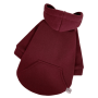 Толстовка для собак Dogs Bomba Y-315 Марсала с кармашком