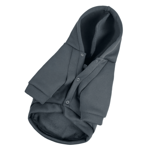 Толстовка для собак Dogs Bomba Y-321 Серая с капюшоном