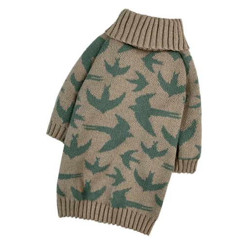 Свитер для собак Dogs Bomba Y-330 Птички бежевый