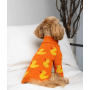 Вязаный свитер для собак Dogs Bomba Y-345 оранжевый с уточками