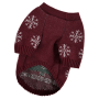 Вязаный свитер для собак Dogs Bomba Y-352 марсала "Елочка"