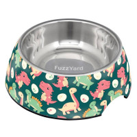 Миска для собак FuzzYard Dinosaur Land, зелена