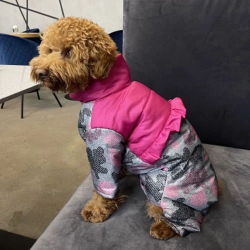 Зимний комбинезон для собаки с закрытым животиком (для девочек) GoodBoy