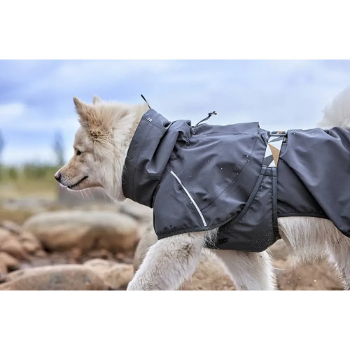 Дождевик для собак Hurtta Mudventure Coat ECO, серый