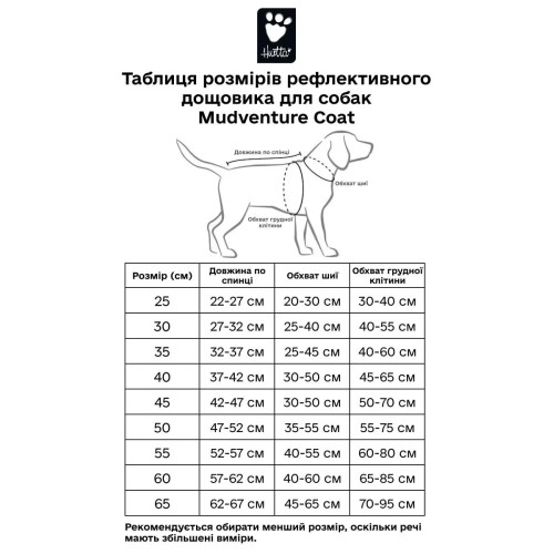 Рефлекторный дождевик для собак Hurtta Mudventure Reflective Coat, жёлтый