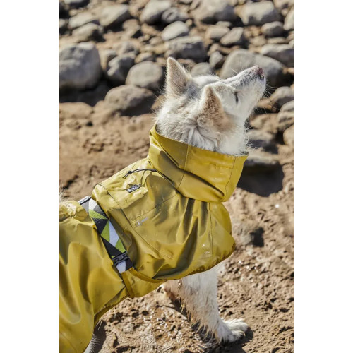 Рефлекторный дождевик для собак Hurtta Mudventure Reflective Coat, жёлтый