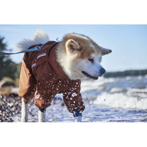 Дождевик-комбинезон для собак Hurtta Mudventure Overall ECO, оранжевый