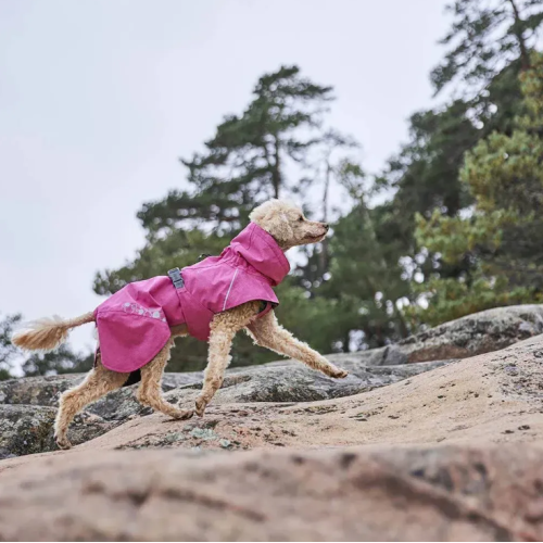 Дождевик для собак Hurtta Monsoon Coat II ECO, розовый