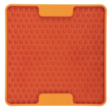 Лизальний килимок антистрес для собак LickiMat Mini Tuff Soother, помаранчевий