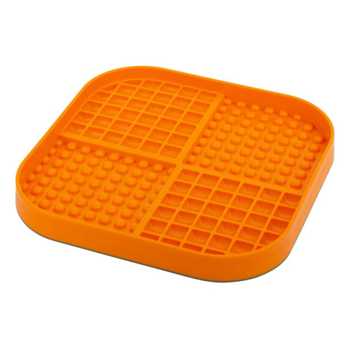 Лизальний килимок для собак LickiMat Slomo XL, помаранчевий