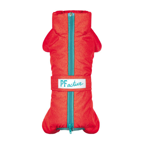 Зимний комбинезон для собак COLD красного цвета