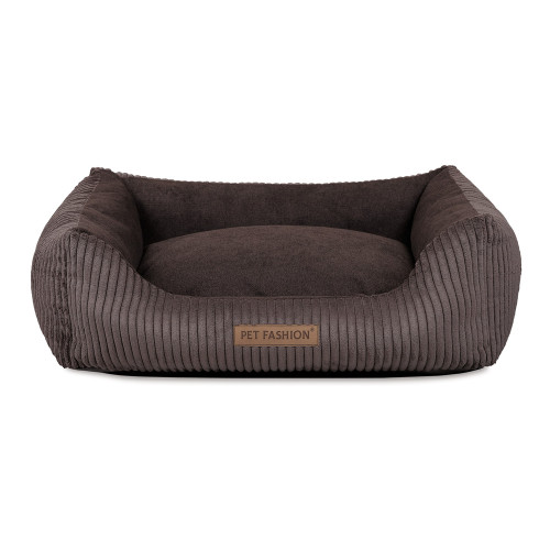 Лежак Pet Fashion DEVID для собак шоколадный 62×50×19 см