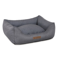 Лежак Pet Fashion DEVID для собак тёмно-серый 62×50×19 см