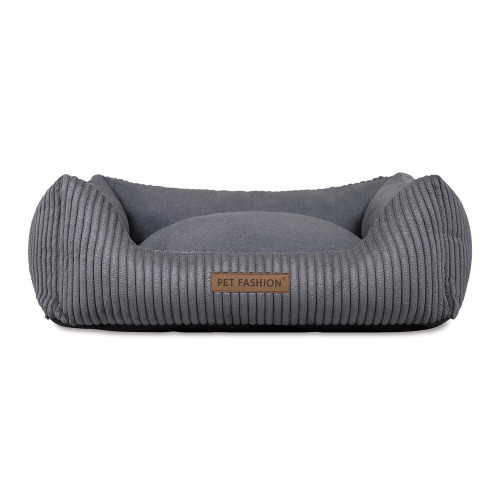 Лежак Pet Fashion DEVID для собак тёмно-серый 62×50×19 см