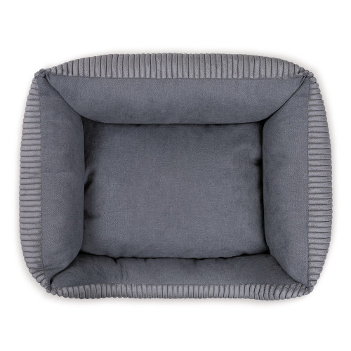 Лежак Pet Fashion DEVID для собак тёмно-серый 62×50×19 см