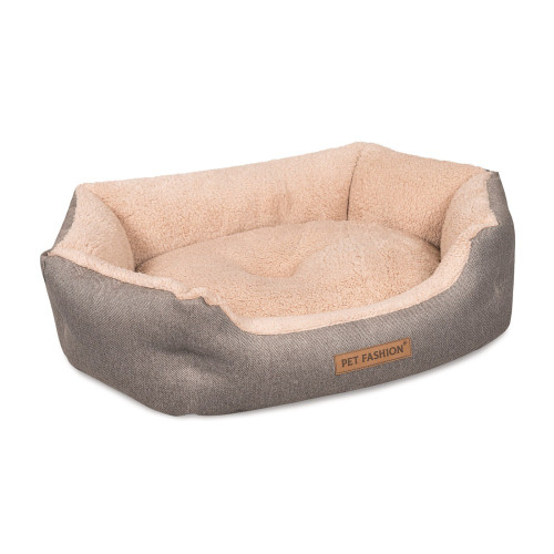 Лежак Pet Fashion BRIG для собак кофейный 58×48×20 см