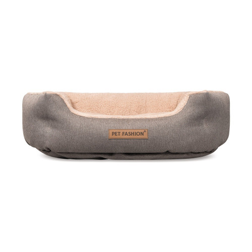 Лежак Pet Fashion BRIG для собак кофейный 58×48×20 см