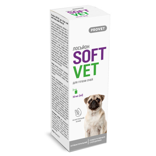 Лосьон Provet SOFTVET для гигиены глаз кошек и собак