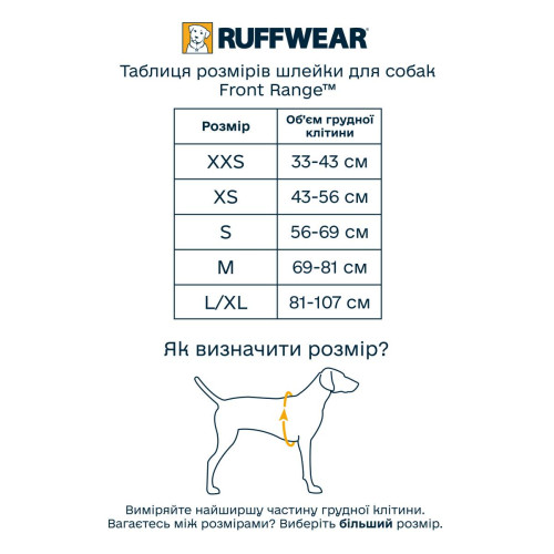 Шлейка для собак Ruffwear, Front Range, бирюзово-оранжевая