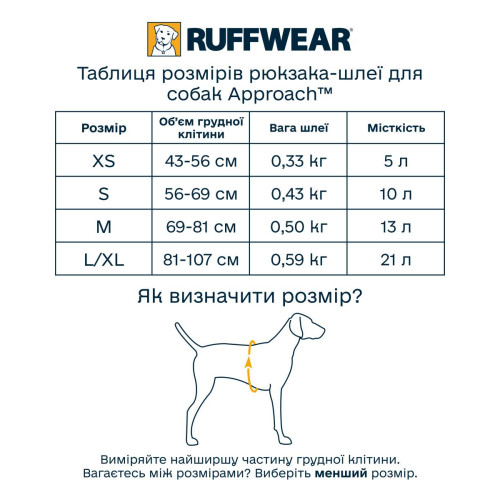 Шлейка для собак Ruffwear, Approach™, синяя
