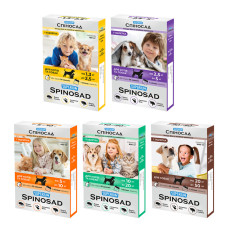 Противоклещевые таблетки для кошек и собак SUPERIUM Спиносад