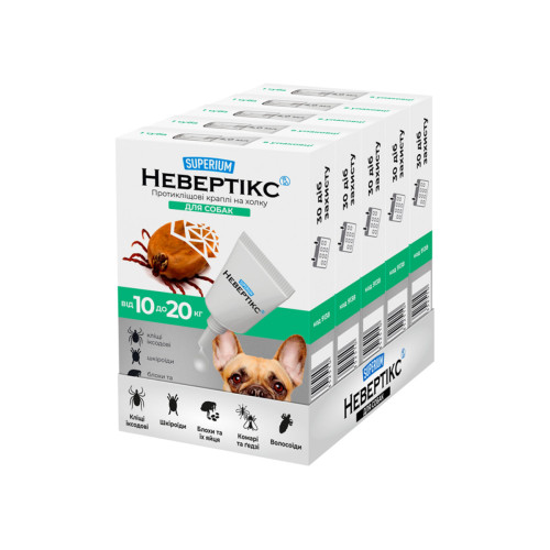 Противопаразитарные капли для собак SUPERIUM Невертікс