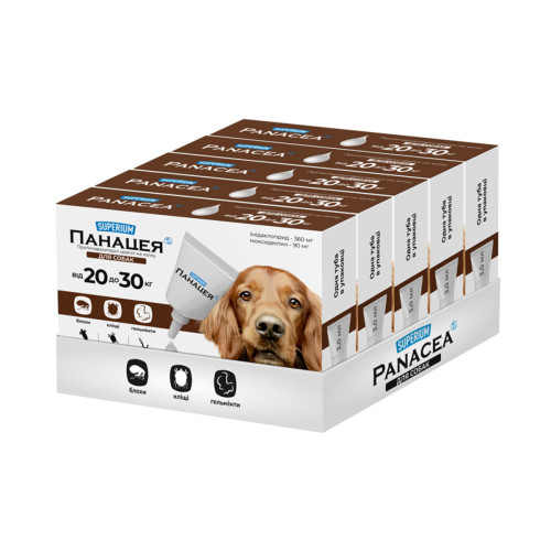 Противопаразитарные капли для собак SUPERIUM Панацея