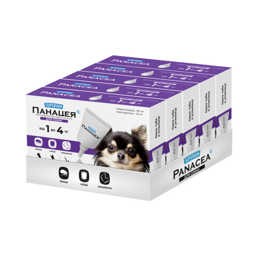 Противопаразитарные капли для собак SUPERIUM Панацея
