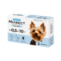 Антигельмінтні таблетки для собак SUPERIUM Мілбест