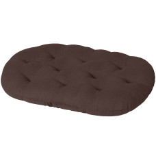 Подстилка овальная для собак Теремок коричневого цвета