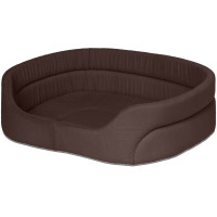 Лежанка для собак Теремок коричневого цвета