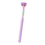 Зубная щетка для собак Todli, фиолетовая, трехсторонняя