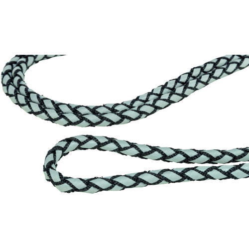 Поводок для собак Trixie Cavo светоотражающий регулируемый черный