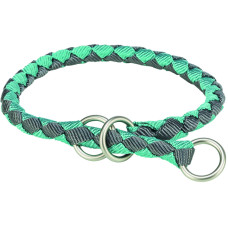 Нейлоновые ошейники для собак Trixie Cavo полуудавка аква-графит